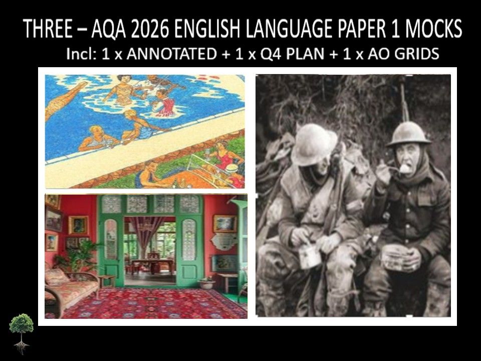 THREE - AQA PAPER 1 | 2026 FULL MOCKS | ANNOTATED | Q4 PLAN | AO GRIDS