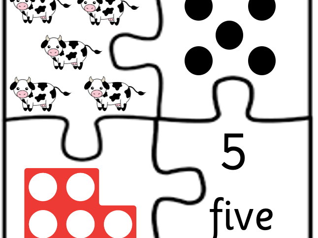 On the Farm Subitising Jigsaws