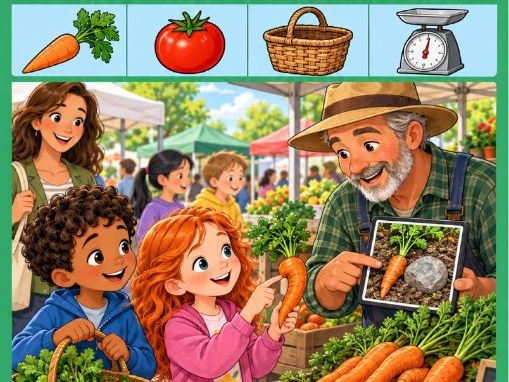 Farmers Market Reading & Writing Workbook | Grades 1-2