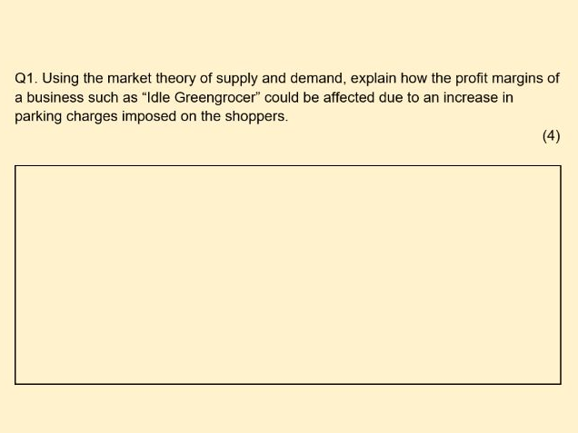 A Level Business Theme 1 Mini Case Study