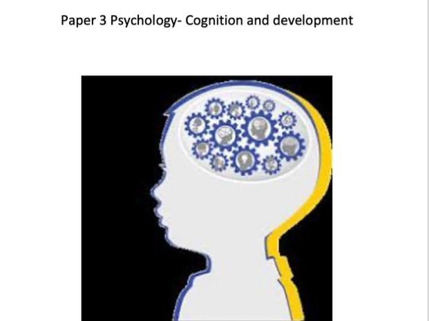 AQA Psychology Cognition and Development lessons