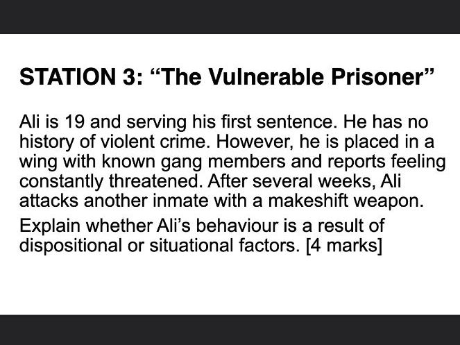 Institutional aggression - PowerPoint lesson