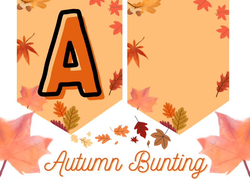 Autumn Display Bunting (Editable and PDF)