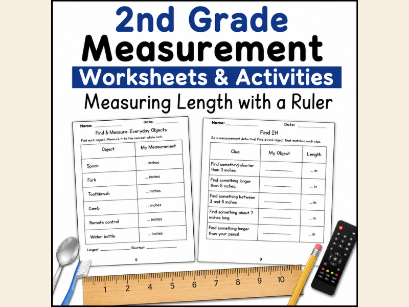 2nd Grade Measurement Worksheets & Activities