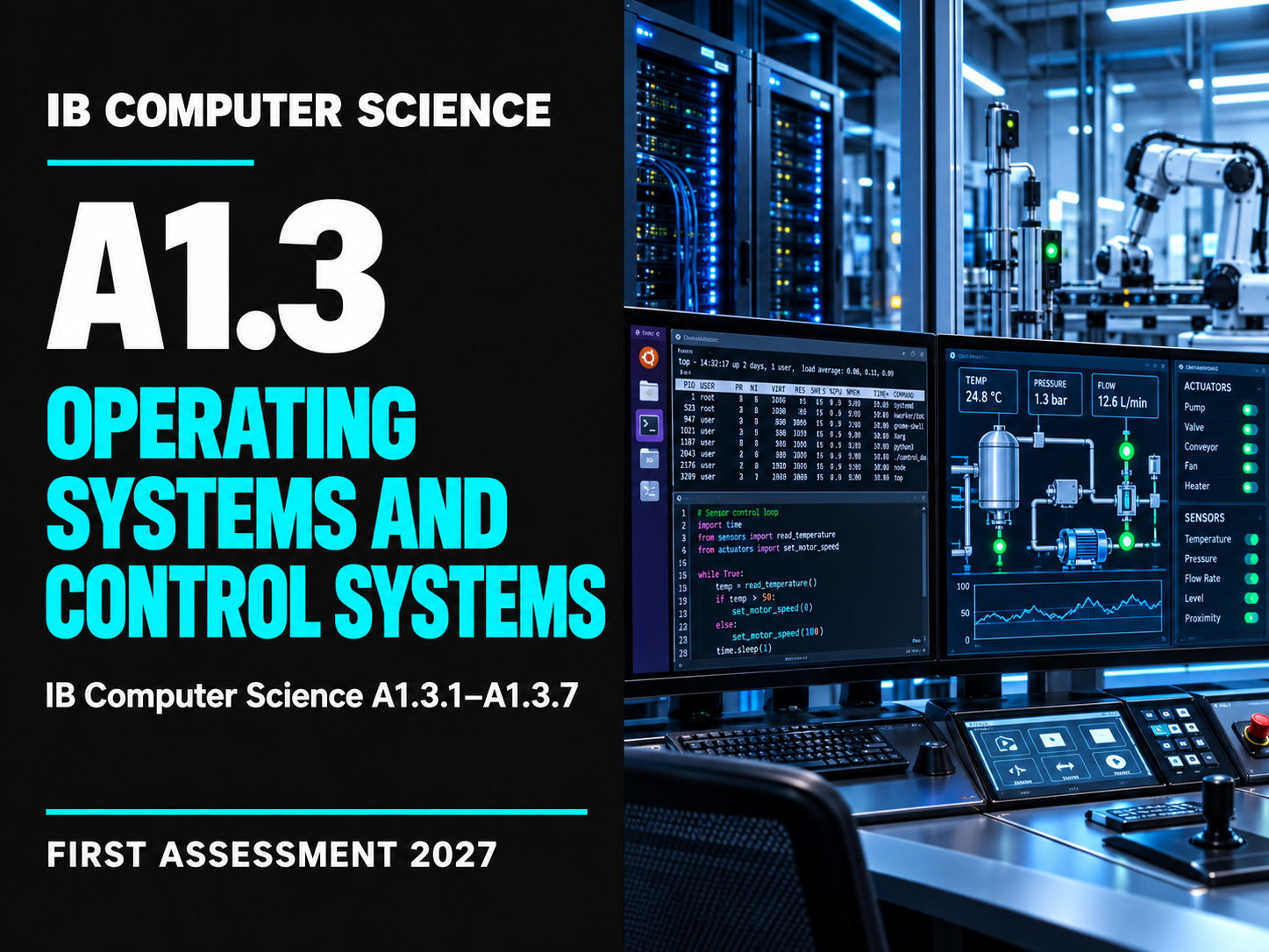 IB Computer Science A1.3 Operating Systems and Control Systems
