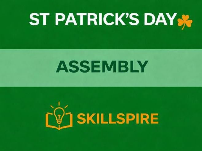 St Patrick’s Day Assembly (KS3–KS5) | 20-Slide PowerPoint with Speaker Notes