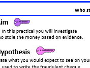 KS3 Who stole the money? Write-up