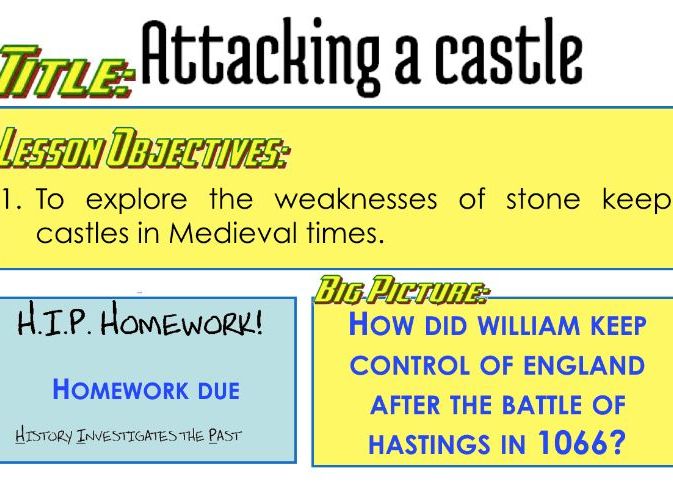 Attacking a castle