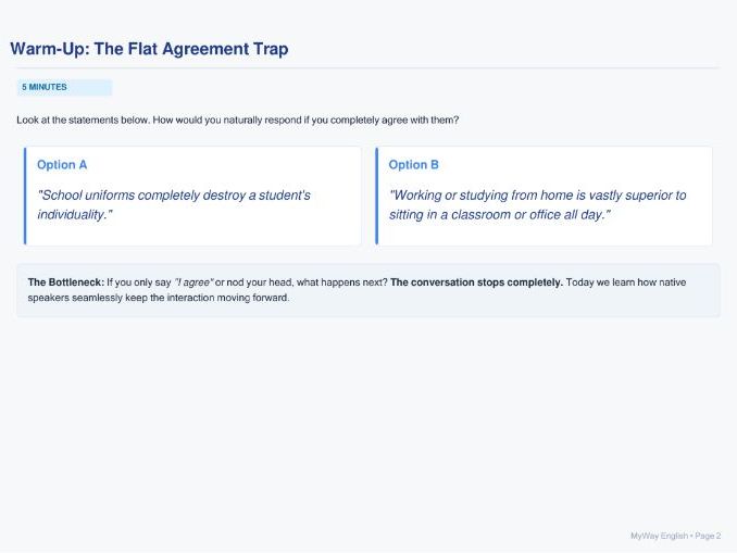 How to Disagree in English-An Interactive 45-Minute English Speaking Lesson