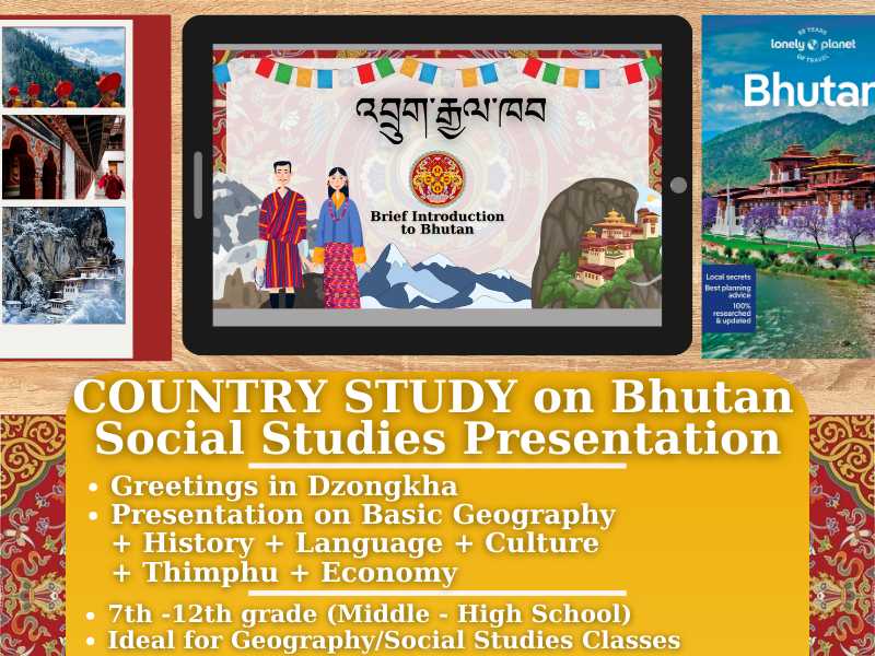 Country Study Presentation on Bhutan - Asia - Himalaya