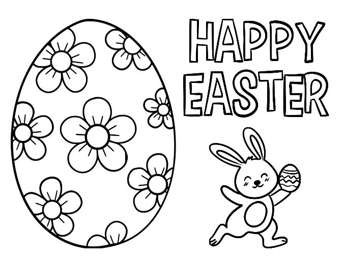 Easter Colouring & Painting Sheets (Printable Easter Images)