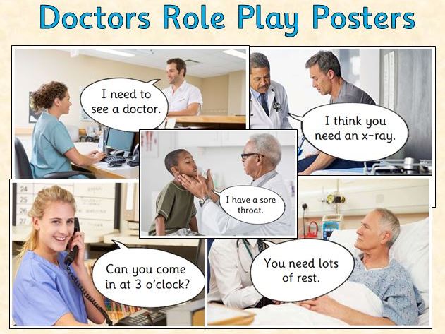 Doctors Role Play - Posters (Reading opportunity)