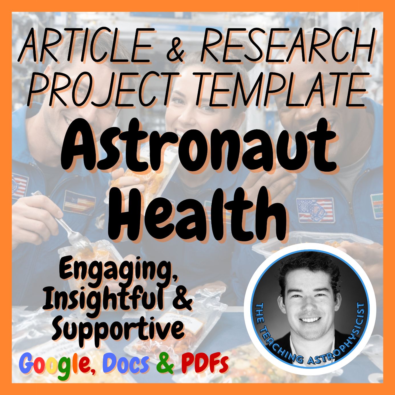 Astronaut Health | Space Science Research Project Template | Digital + Print