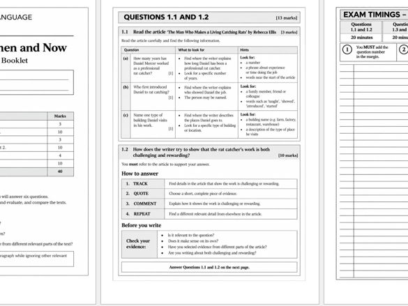 EDUQAS C2 English Language- scaffolded approach