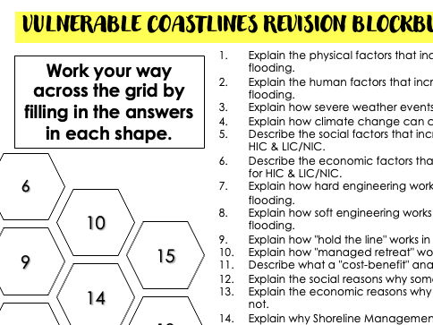 GCSE Revision Coasts Theme 4 Blockbusters