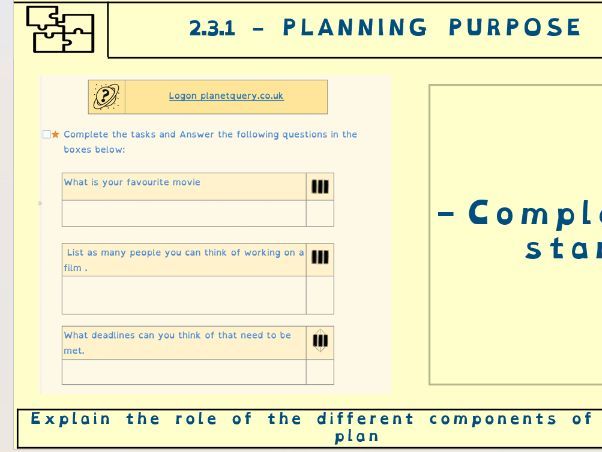 Creative iMedia – Work Plans (OCR R093 Pre-Production Documents)