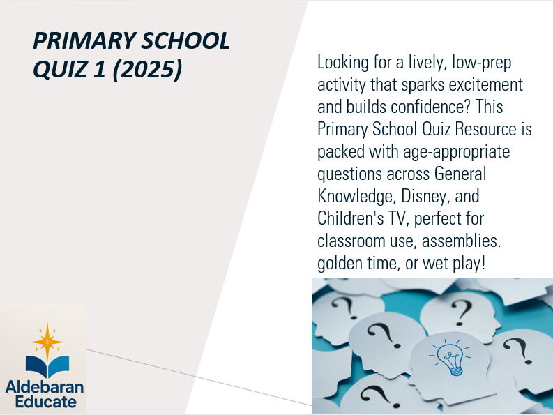 Primary School Quiz 1 (2025)