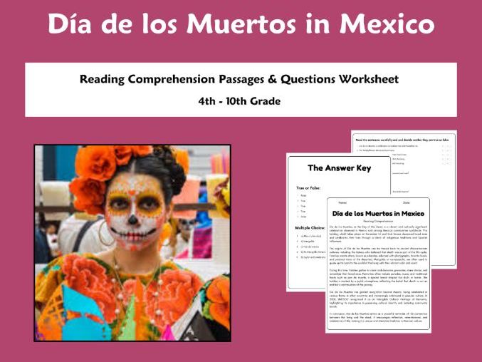 Día de los Muertos in Mexico: Reading Comprehension Passages ...