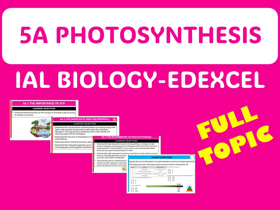 Photosynthesis - AS FULL UNIT EDEXCEL