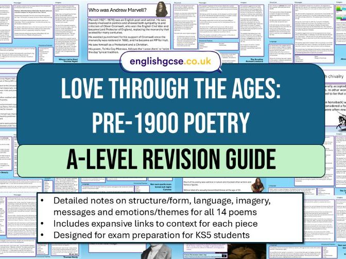A Level English Literature Poetry Revision