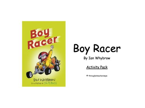 Boy Racer by Ian Whybrow Activity Pack