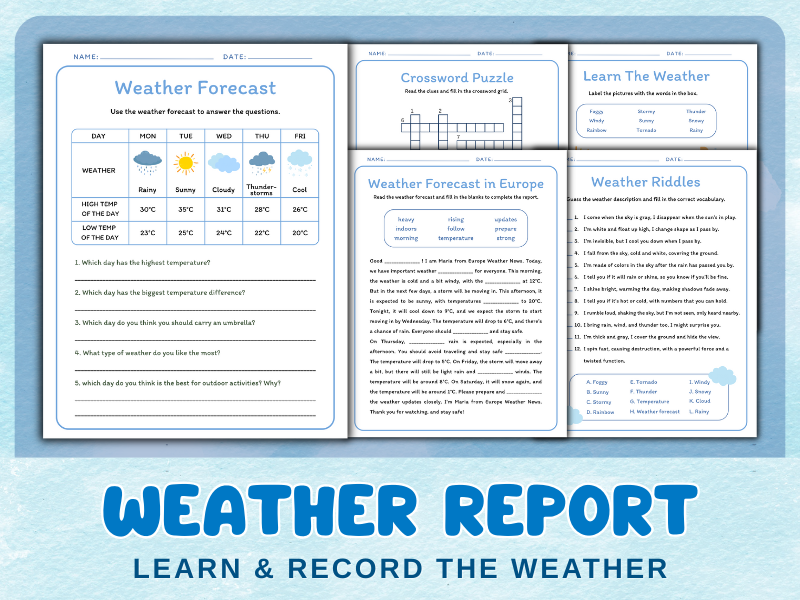 Weather Report - Learn & Record the Weather