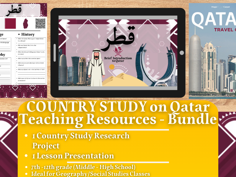 Country Study Teaching Resources - Qatar - Social Studies + Geography