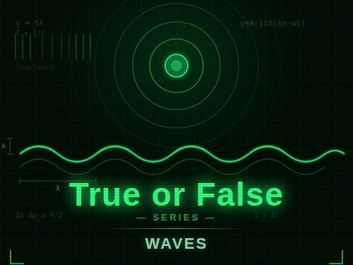 True/False/Correct it Waves Worksheet CCEA GCSE Physics