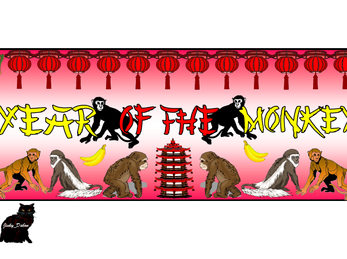 'Year of the Monkey' Themed Pack