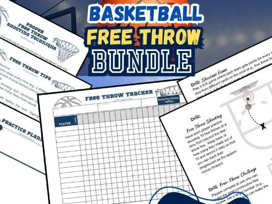 Basketball Free Throw Practice Bundle | Shooting Drills, Technique Guide, Practice Planner & Tracker