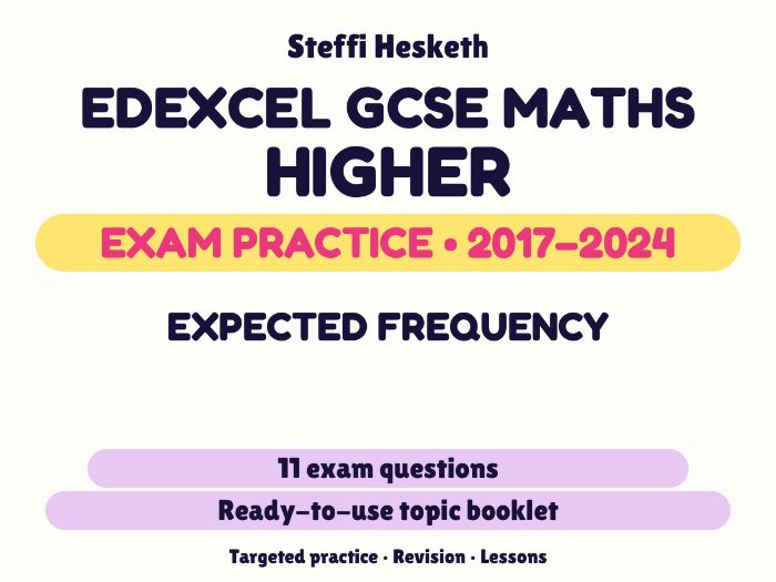 Edexcel GCSE Maths Higher: Expected frequency Exam Questions | 2017-2024