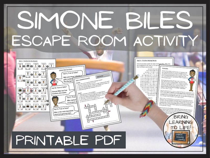 Simone Biles Escape Room Activity