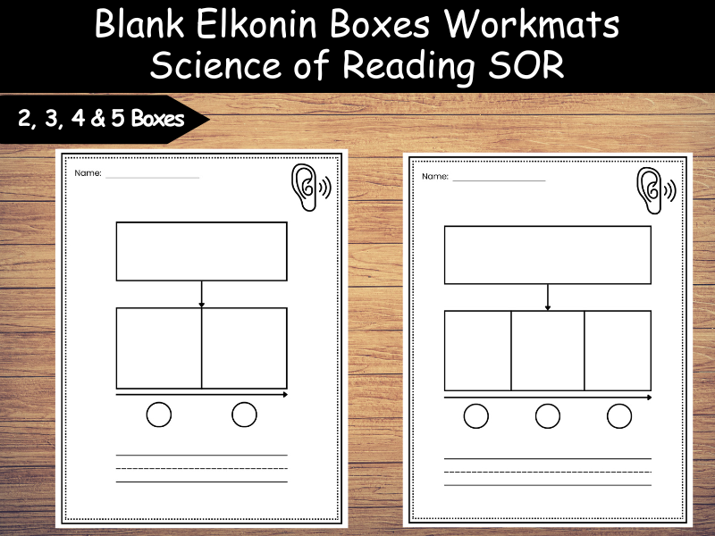 Blank Elkonin Boxes Workmats