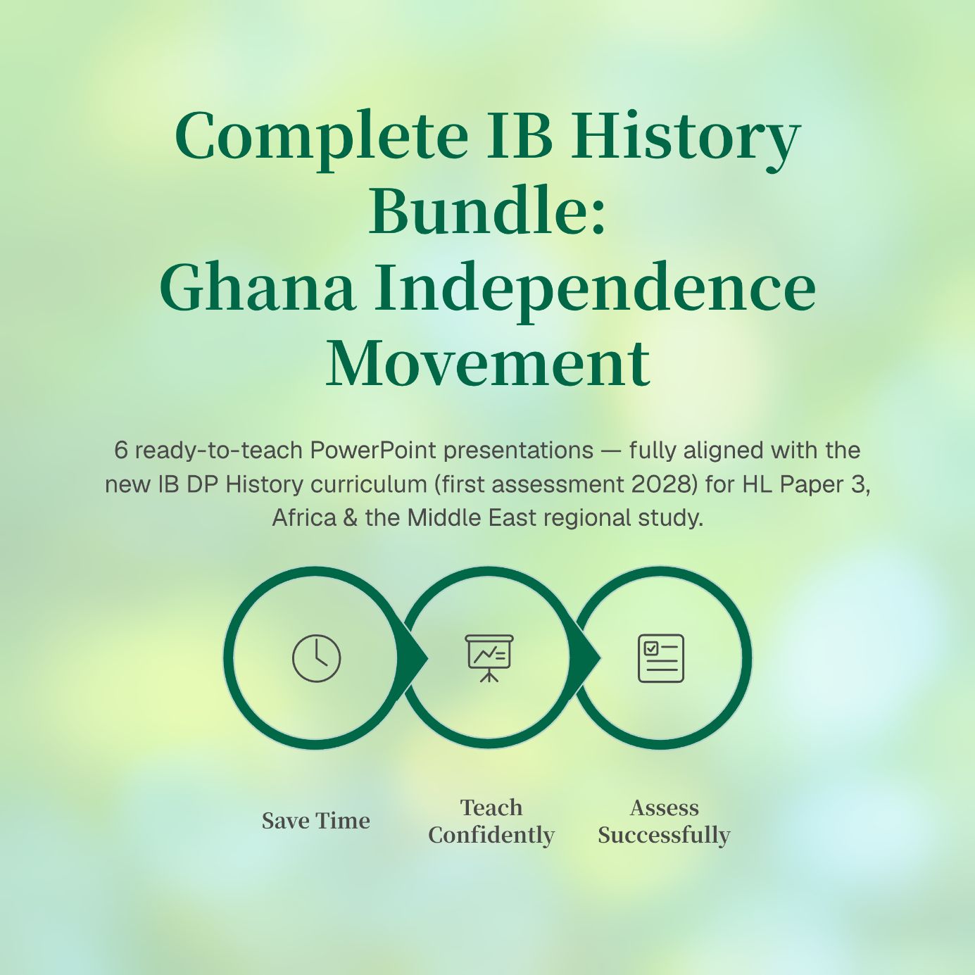 IB History HL Africa: Ghana Independence Movement 6-PPT Bundle