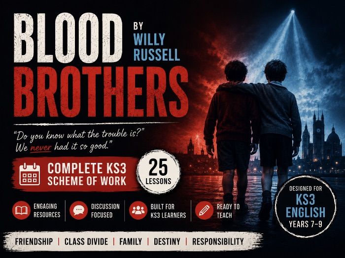 Blood Brothers by Willy Russell: Complete KS3 Scheme of Work (25 Lessons)