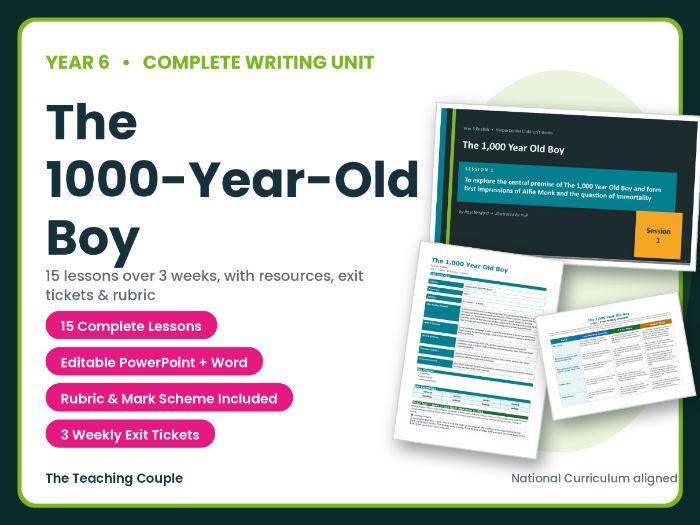 The 1000-Year-Old Boy | Year 6 English Unit | 15 Complete Lessons + Resources