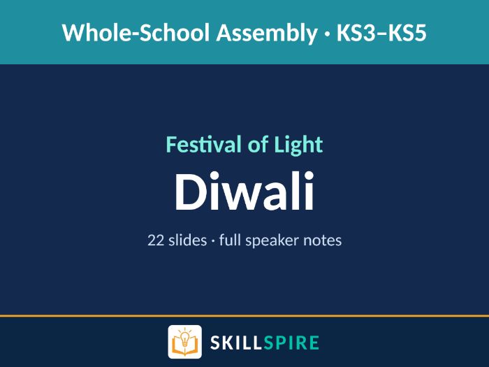 Diwali Assembly | Festival of Light | Whole-School | KS3–KS5 | 22 Slides + Full Speaker Notes