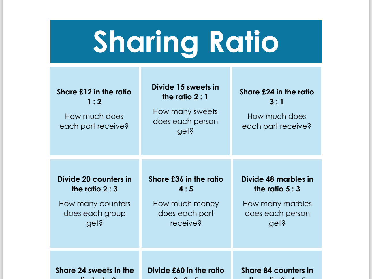 Ratio Mastery Bundle