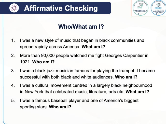 AQA iGCSE USA - 1920s Sport and Music