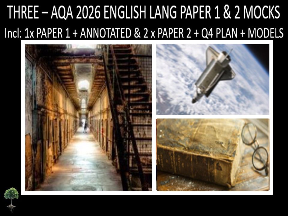 THREE - AQA PAPER 1 & 2 | 2026 FULL MOCKS | ANNOTATED | Q4 PLAN | MODELS
