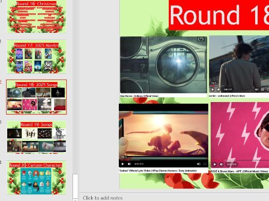 2025 Mega 20 Round 160 Question Christmas Quiz. KS3 KS4