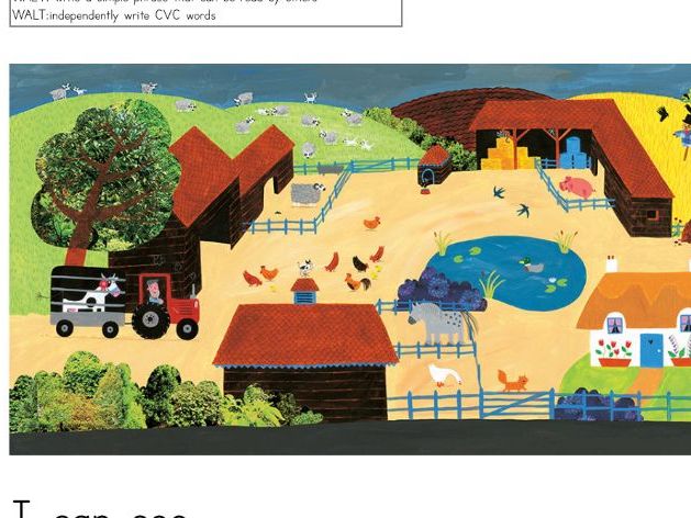 What the Ladybird Heard writing activity EYFS and Year 1