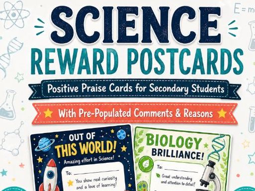 Science Reward Postcards