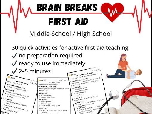 First Aid Brain Breaks: 30 Active Review Games