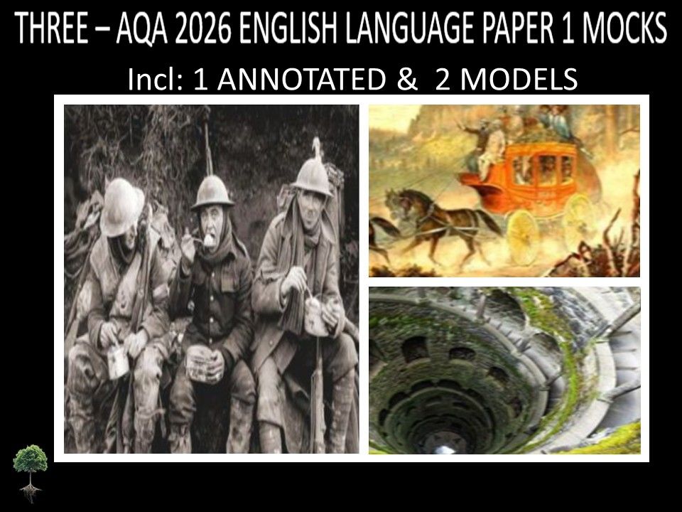 THREE - AQA PAPER 1 | 2026 FULL MOCKS | ANNOTATED | MODELS