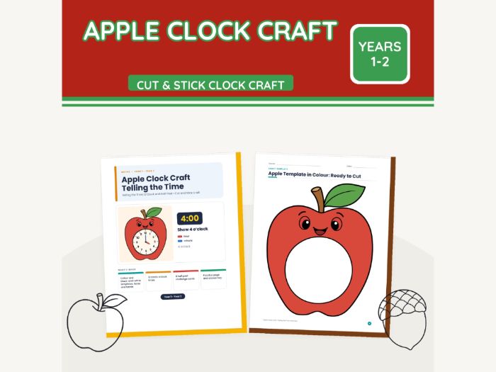 Apple Clock Craft: Telling the Time