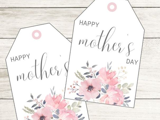 Printable Mother’s Day Gift Tags | Floral Gift Labels for Preschool and Kindergarten