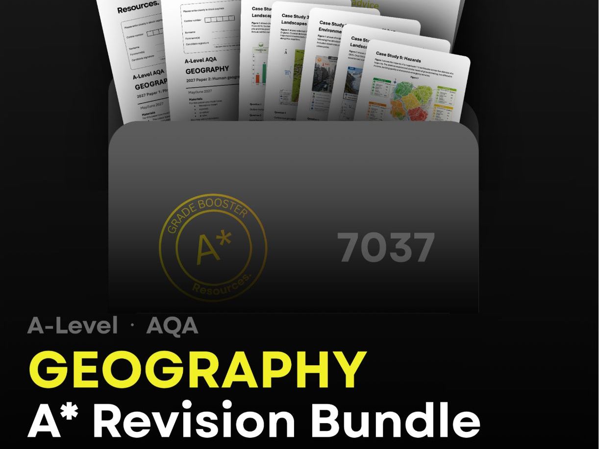 A-Level AQA Geography: A* Revision Bundle 2027