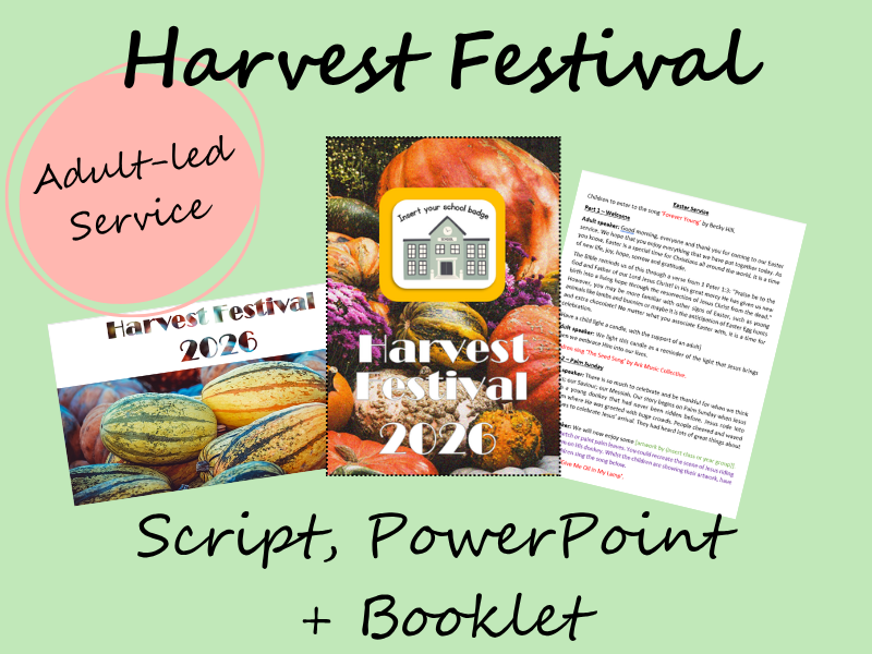 Adult-led Harvest Festival (Script, PowerPoint + Booklet)