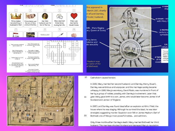 KS3/Common Entrance Mary, Queen of Scots: Marriages and Scandals Resource Pack